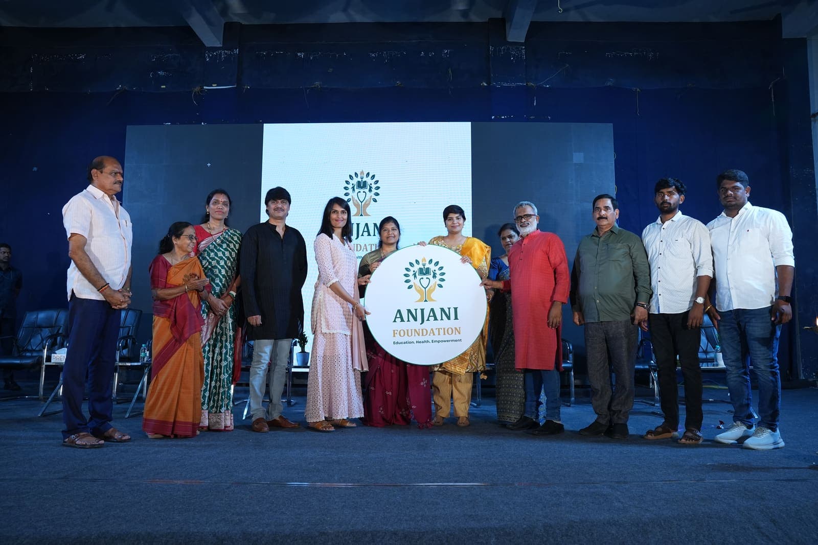 Foundation launch event on stage